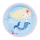 Be A Mermaid 23cm Paper Plates 8pk