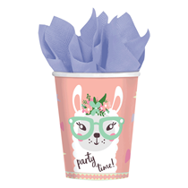 Llama Party Paper Cups 8pk