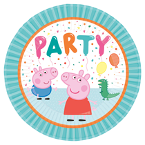 Peppa Pig Party 23cm Paper Plates 8pk