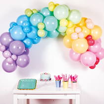 Pastel Rainbow DIY Latex Balloon Garland