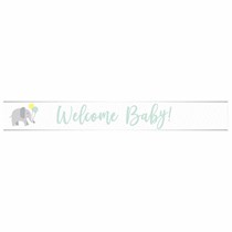 Welcome Baby Foil Script Banner 2.7m