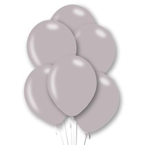 Metallic Silver 11" Latex Balloons 6pk