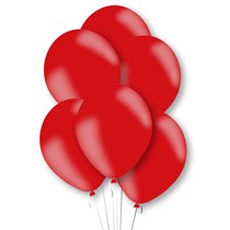 Metallic Red 11" Latex Balloons 6pk