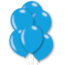 Metallic Blue 11" Latex Balloons 6pk