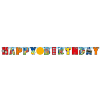 Party Town Happy Birthday Letter Banner