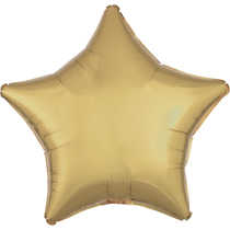 Amscan White Gold 18" Star Shaped Foil Balloons