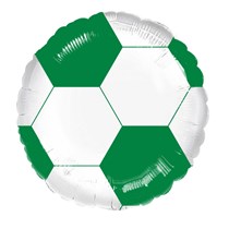 Green Football 18" Foil Balloon