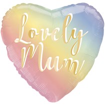Lovely Mum Pastel Ombre 18" Foil Balloon