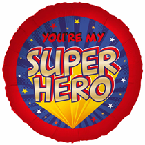 You're My Super Hero 18" Foil Balloon
