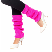  Neon Pink Leg Warmers