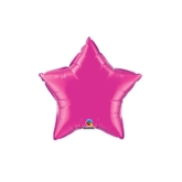 Magenta 4" Star Foil Balloon
