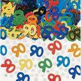 90th Birthday Multi Coloured Confetti