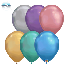 Qualatex Chrome 11" Mixed Latex Balloons 100pk
