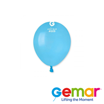 Gemar Standard Light Blue 5" Latex Balloons 50pk