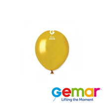 Gemar Metallic Gold 5" Latex Balloons 50pk