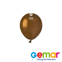 Gemar Standard Brown 5" Latex Balloons 50pk