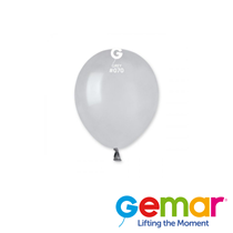 Gemar Standard Grey 5" Latex Balloon 50pk
