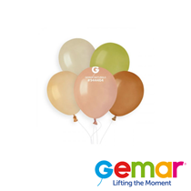 Gemar Natural Assortment 5" Latex Balloon 50pk