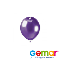 Gemar Shiny Purple 5" Latex Balloons 50pk