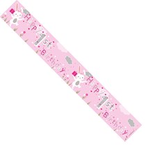 1st Birthday Pink Bunny Foil Banner