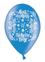 Birthday Boy Assorted Latex Balloons 10pk