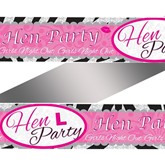 Hen Party L Plate Foil Banner