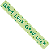 Good Luck Clover Holographic Foil Banner