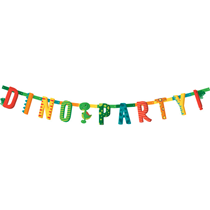 Dino Party 2mt Letter Banner
