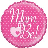 Mum to Be Pink 18" Foil Balloon