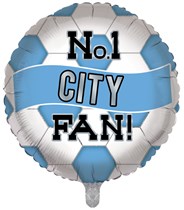 Football No.1 City Fan 18" Foil Balloon