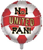 Football No.1 United Fan 18" Foil Balloon