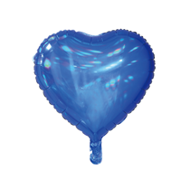 Sensations Iridescent Blue 18" Heart Foil Balloon