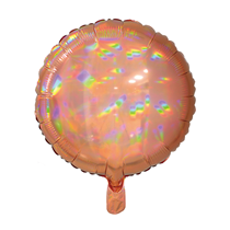 Sensations Iridescent Rose Gold 18" Round Foil Balloon