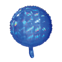 Sensations Iridescent Blue 18" Round Foil Balloon