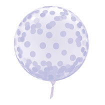 Purple Spots 18" - 22" Clear Sphere Vortex Balloon