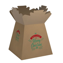 Have A Very Merry Christmas Kraft Living Vase Box