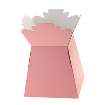 Living Vase Bouquet Flower Box Pale Pink