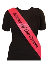 Hot Pink Mother of the Groom Hen Party Sash