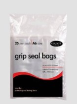 Grip Seal Bags 25pk - 125 x 190mm