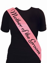 Deluxe Pink Hen Party Mother of the Groom Sash