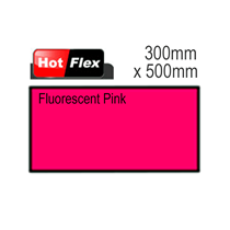 Fluorescent Pink Hot Flex Ultra Garment Vinyl Sheet 300mm x 500mm