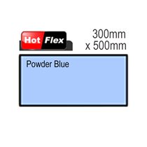 Powder Blue Hot Flex Ultra Garment Vinyl Sheet 300mm x 500mm