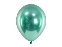 PartyDeco Glossy 11" (30cm) Bottle Green Latex Balloons 50pk