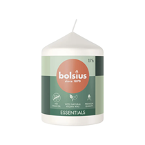 Bolsius Essentials Pillar Candle Cloudy White 80 x 58mm