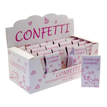 Pink And White Biodegradable Confetti 10g x 20PK
