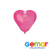 Gemar Fuchsia Heart 6" Latex Balloon 100pk