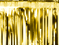 PartyDeco Gold Door Curtain 18.5 x 400cm