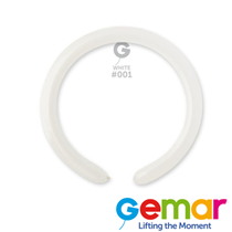 Gemar Standard White 260 Modelling Latex Balloons 100pk
