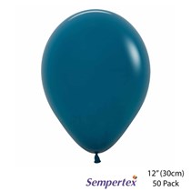 Sempertex Fashion Deep Teal 12" Latex Balloons 50pk