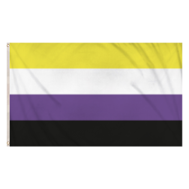 Pride LGBTQ+ Non Binary 5ft x 3ft Flag